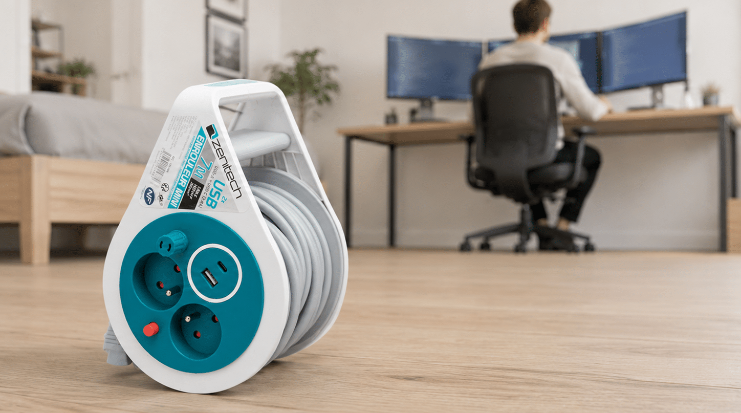 Enrouleur domestique USB Zenitech
